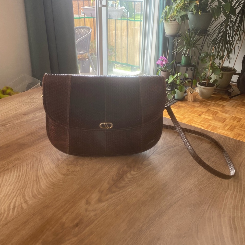 Genuine snakeskin purse